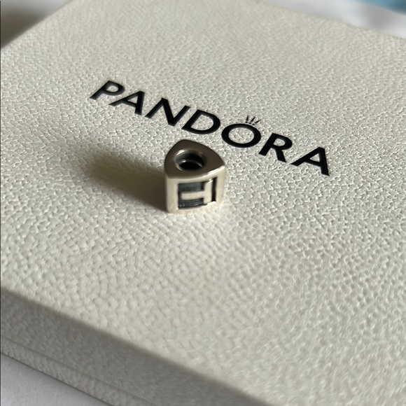Pandora Silver Initial Charm - Picture 2 of 3